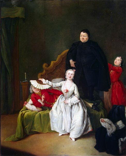 Theatrical Scene, c.1752 by Pietro Longhi | Painting Reproduction