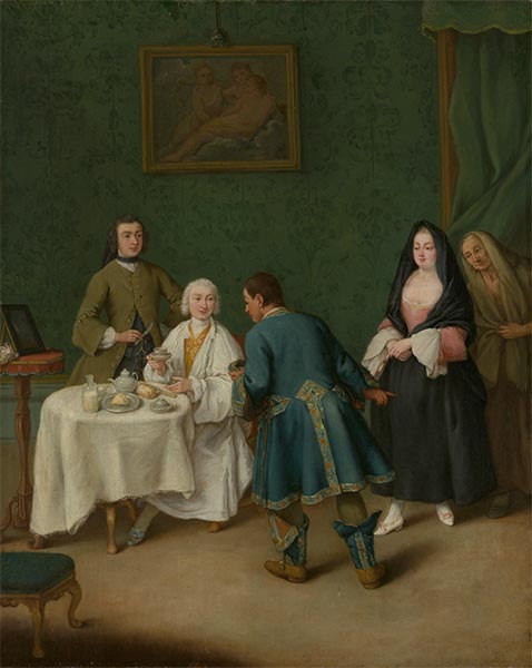 The Temptation, 1746 by Pietro Longhi | Painting Reproduction
