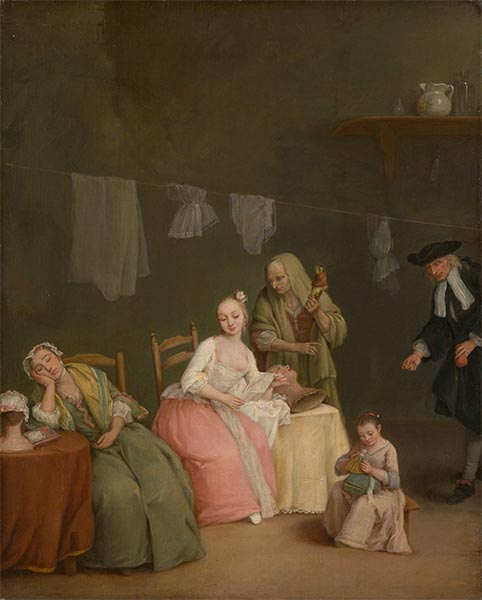 The Letter, 1746 by Pietro Longhi | Painting Reproduction