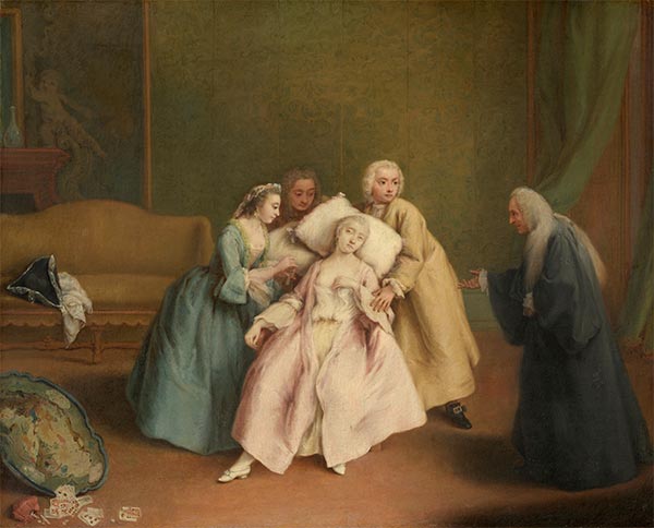 The Faint, c.1744 by Pietro Longhi | Painting Reproduction
