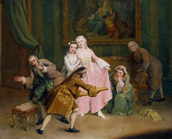 Blind-Man's Buff, 1744 | Pietro Longhi | Painting Reproduction