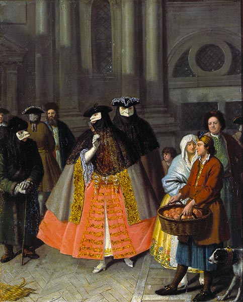 Gespräch zwischen Bautas | Pietro Longhi | Gemälde Reproduktion