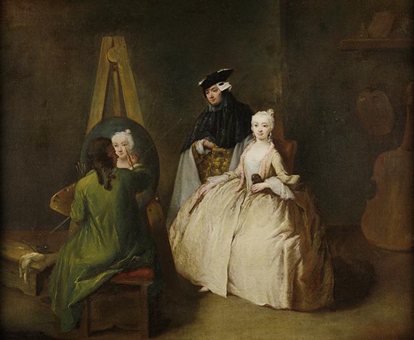 Das Atelier des Malers | Pietro Longhi | Gemälde Reproduktion