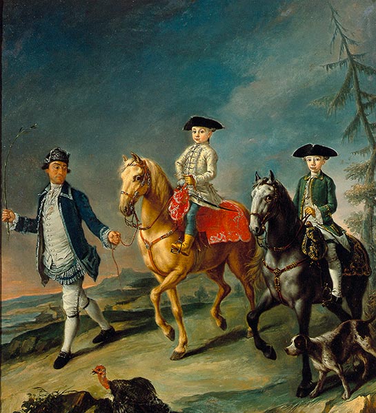 Ausritt, 1755 von Pietro Longhi | Gemälde-Reproduktion