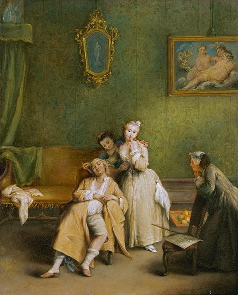 The Tickle, c.1755 | Pietro Longhi | Painting Reproduction