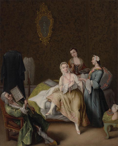 Das Erwachen der Dame | Pietro Longhi | Gemälde Reproduktion