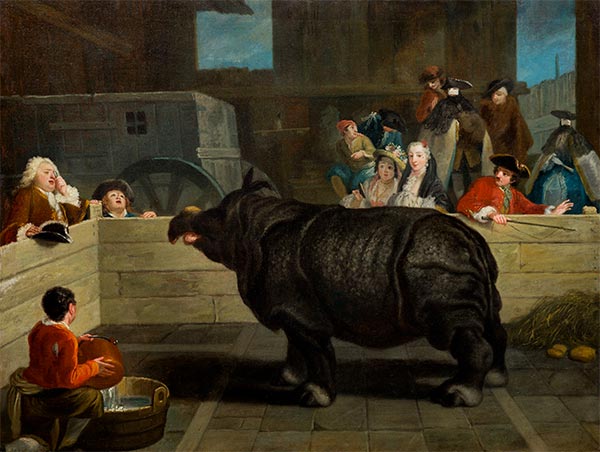 Das Nashorn, 1751 von Pietro Longhi | Gemälde-Reproduktion