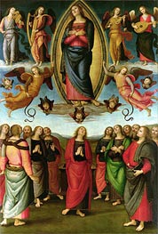 Die Annahme der Jungfrau, 1506 von Perugino | Gemälde-Reproduktion