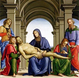 Pieta, c.1494/95 von Perugino | Gemälde-Reproduktion