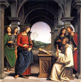 Vision of Saint Bernard | Perugino | Gemälde Reproduktion