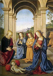 Christ's Birth, 1491 by Perugino | Painting Reproduction