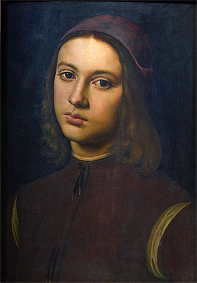 Portrait of a Young Man, 1495 | Perugino | Painting Reproduction
