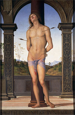 Heiliger Sebastian, c.1490 | Perugino | Gemälde Reproduktion