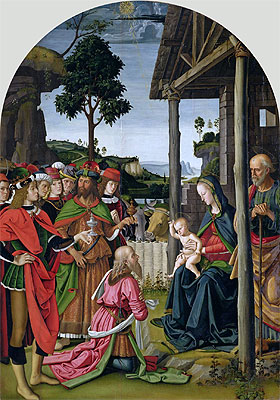 Anbetung der Könige, c.1476 | Perugino | Gemälde Reproduktion