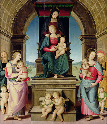 Die Familie der Heiligen Anna, c.1507 | Perugino | Gemälde Reproduktion