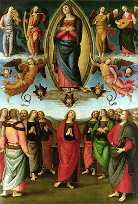 Die Annahme der Jungfrau, 1506 | Perugino | Gemälde Reproduktion