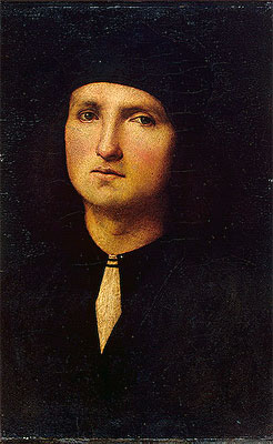 Porträt eines jungen Mannes, c.1500 | Perugino | Gemälde Reproduktion