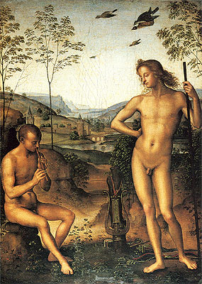 Apollo and Marsyas, c.1490/92 | Perugino | Gemälde Reproduktion