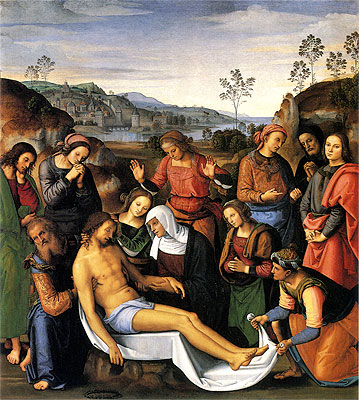 Wehklage über den toten Christus, 1495 | Perugino | Gemälde Reproduktion