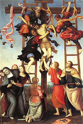 Ablagerung des Kreuzes, c.1503/06 | Perugino | Gemälde Reproduktion