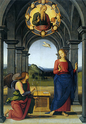 Verkündigung von Fano, c.1489 | Perugino | Gemälde Reproduktion