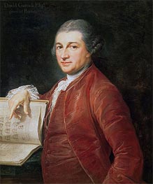 Portrait of David Garrick, 1764 by Pompeo Batoni | Painting Reproduction