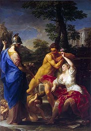 Hercules at the Crossroads, 1765 von Pompeo Batoni | Gemälde-Reproduktion