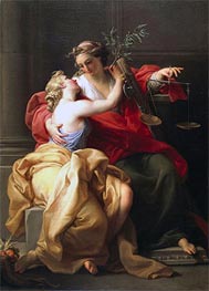 Peace and Justice, c.1745 by Pompeo Batoni | Painting Reproduction