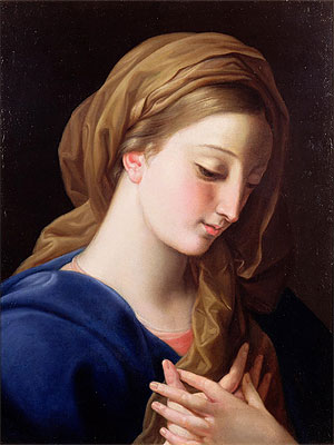 The Virgin Annunciate, n.d. by Pompeo Batoni | Painting Reproduction