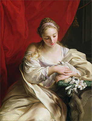 Purity of Heart, 1752 by Pompeo Batoni | Painting Reproduction