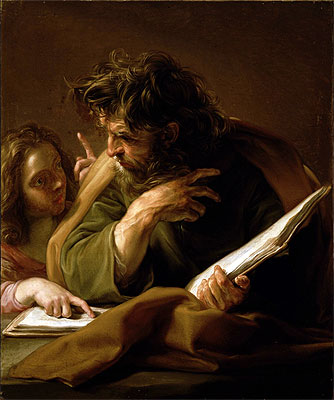 St Matthew, n.d. by Pompeo Batoni | Painting Reproduction