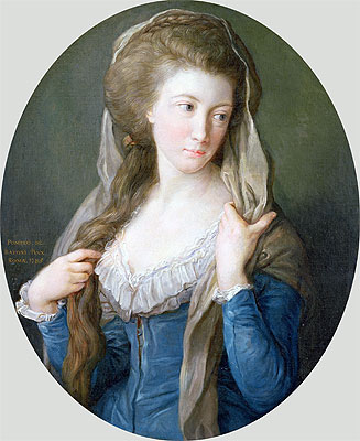 Portrait of a Woman (identified as Margaret ..., 1785 by Pompeo Batoni | Painting Reproduction