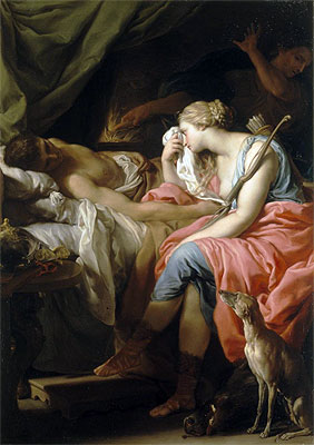 The Death of Meleager, c.1740/43 | Pompeo Batoni | Gemälde Reproduktion