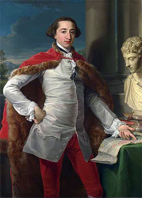 Porträt von Richard Milles | Pompeo Batoni | Gemälde Reproduktion
