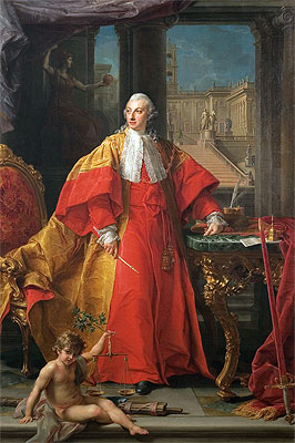 Porträt des Fürsten Abbondio Rezzonico | Pompeo Batoni | Gemälde Reproduktion