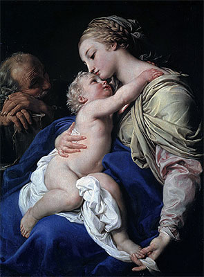 Die heilige Familie, c.1760 | Pompeo Batoni | Gemälde Reproduktion