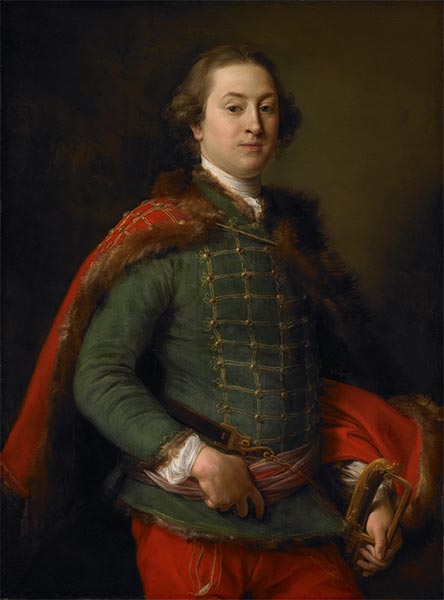 Porträt von John Woodyeare | Pompeo Batoni | Gemälde Reproduktion