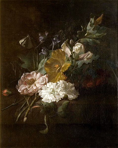 Still Life with a Spray of Flowers, c.1685/00 | Rachel Ruysch | Painting Reproduction