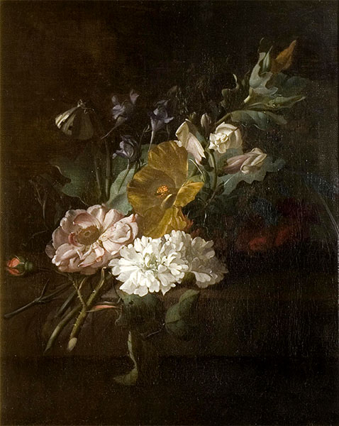 Still Life with a Spray of Flowers, c.1685/00 by Rachel Ruysch | Painting Reproduction