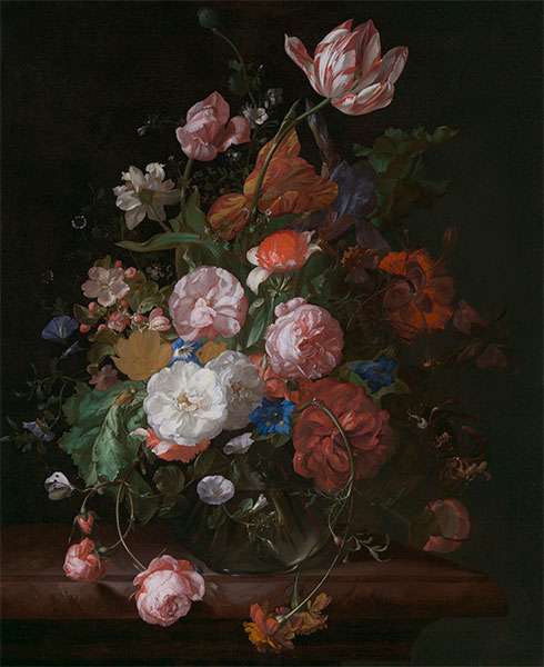 Still Life with Flowers, 1709 by Rachel Ruysch | Painting Reproduction