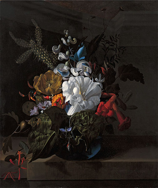 Still Life with Devil's Trumpet and Cactus, n.d. by Rachel Ruysch | Painting Reproduction