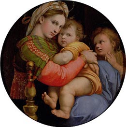 Madonna della Seggiola, c.1512/14 von Raphael | Gemälde-Reproduktion