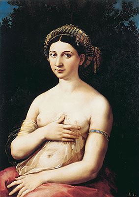 Portrait of a Young Woman (La Fornarina), c.1518/19 | Raphael | Gemälde Reproduktion