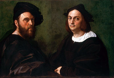 Andrea Navagero and Agostino Beazzano, c.1516 | Raphael | Painting Reproduction
