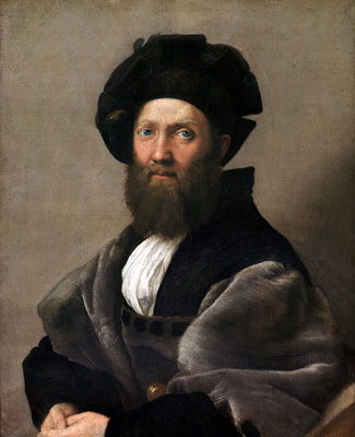 Portrait of Baldassare Castiglione, c.1514/16 | Raphael | Painting Reproduction