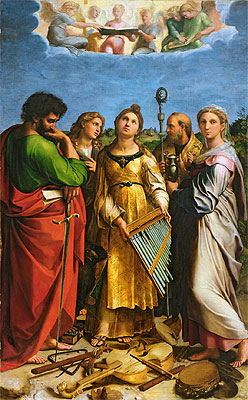 The Saint Cecilia Altarpiece, c.1513/14 | Raphael | Gemälde Reproduktion