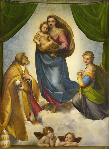 The Sistine Madonna, 1513 | Raphael | Painting Reproduction