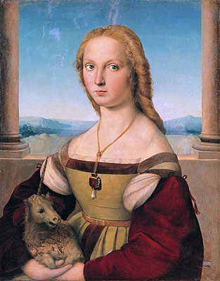 Lady with a Unicorn, c.1505/06 | Raphael | Painting Reproduction