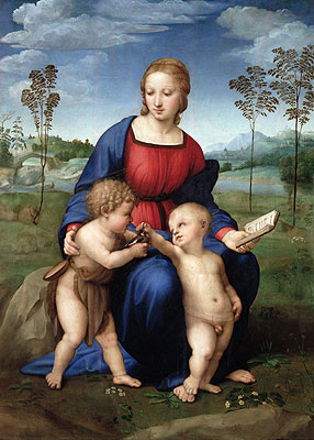 Madonna of the Goldfinch (Madonna del Cardellino), c.1506 | Raphael | Gemälde Reproduktion