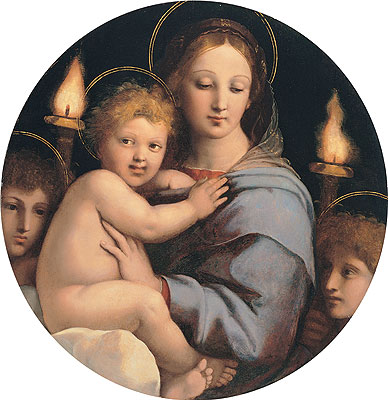 Madonna of the Candelabra, c.1513 | Raphael | Painting Reproduction